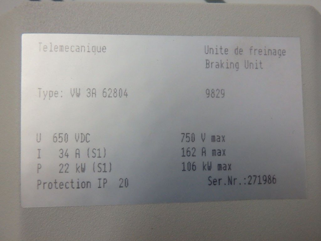 TÉLÉMÉCANIQUE  VW3A62804