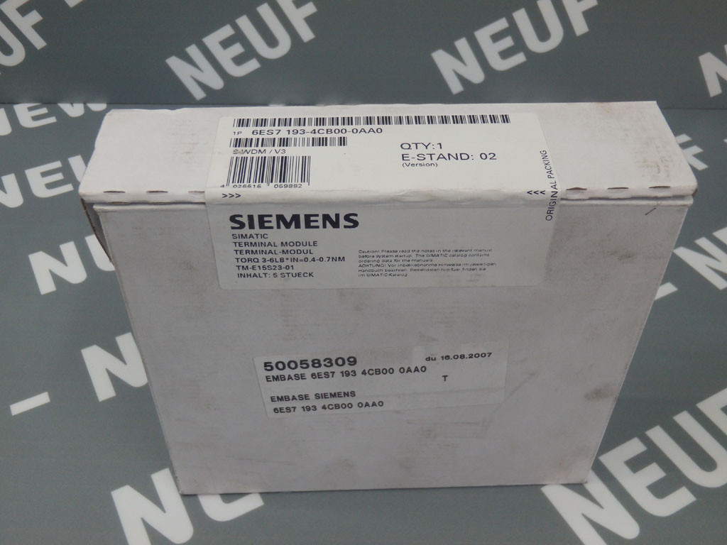 SIEMENS 6ES7193-4CB00-0AA0