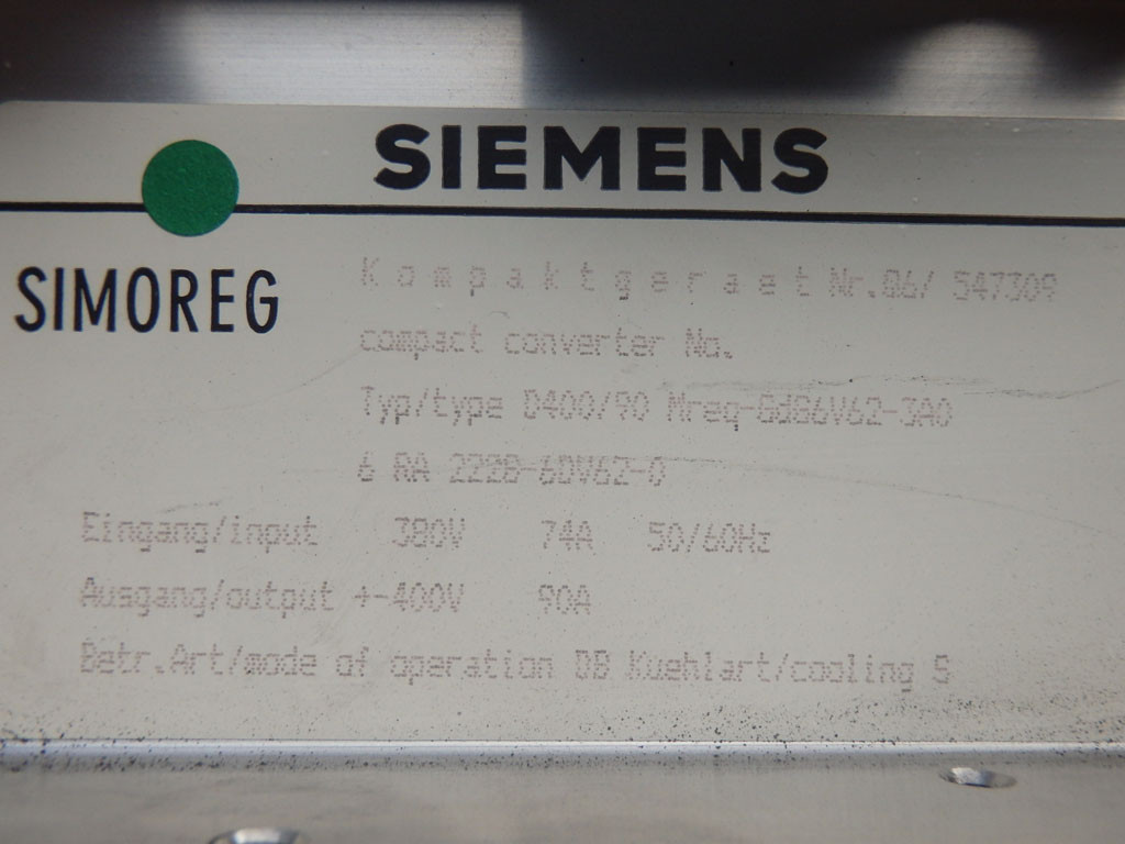 SIEMENS 6RA2228-6DV62-0