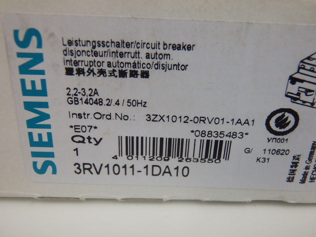 SIEMENS 3RV1011-1DA10