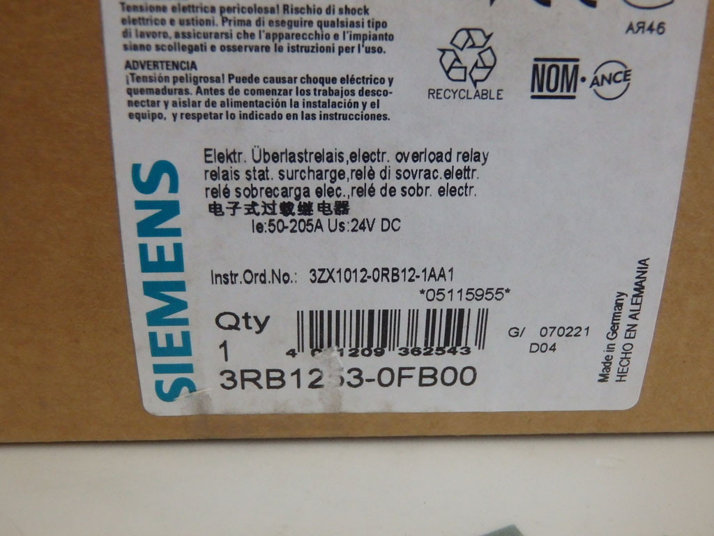 SIEMENS 3RB1253-0FB00
