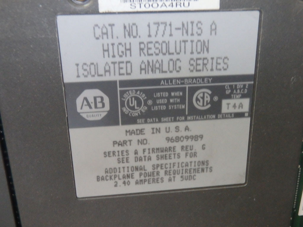 ALLEN-BRADLEY 1771-NIS/A