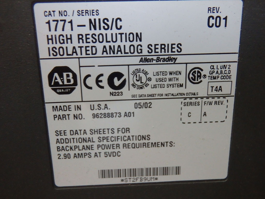 ALLEN-BRADLEY 1771-NIS/C