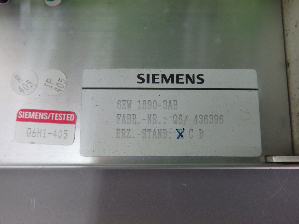 SIEMENS 6EW1890-3AB