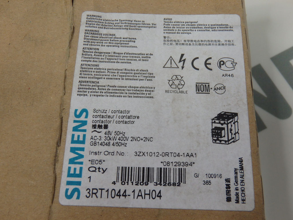 SIEMENS 3RT1044-1AH04