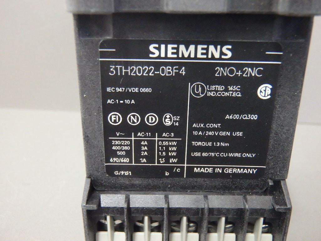 SIEMENS 3TH2022-0BF4
