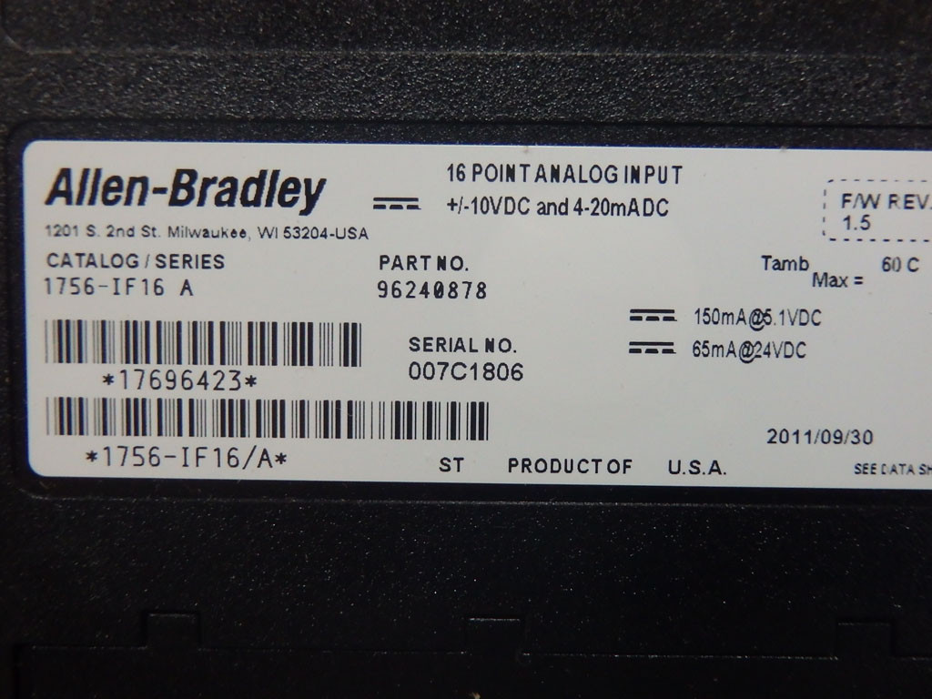 ALLEN-BRADLEY 1756-IF16A