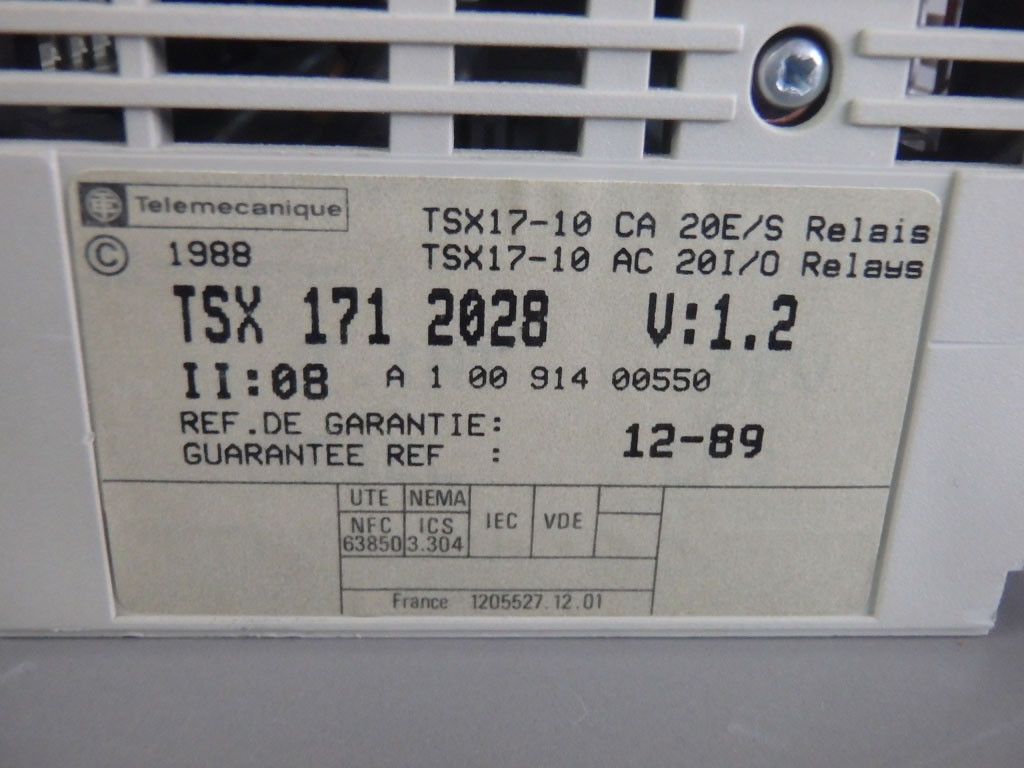 TÉLÉMÉCANIQUE  TSX1712028