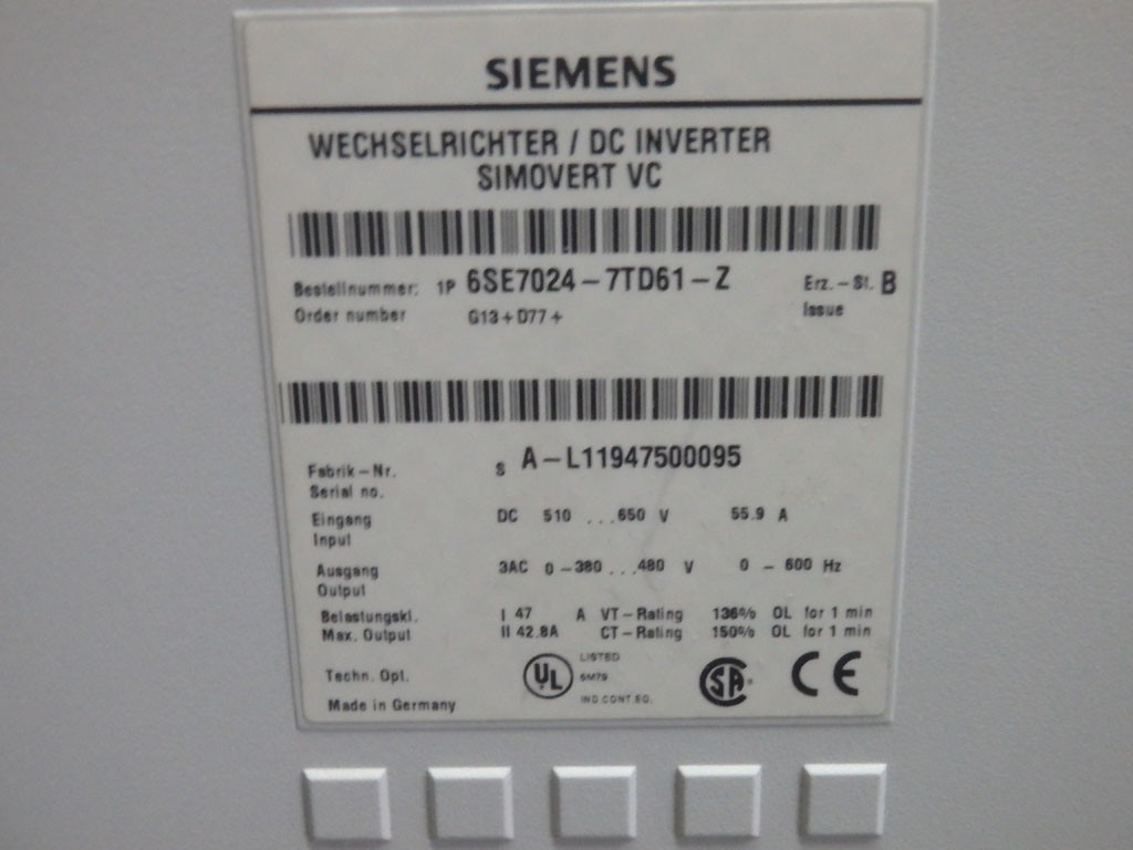 SIEMENS 6SE7024-7TD61