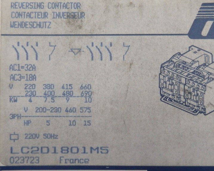 TÉLÉMÉCANIQUE  LC2D1801M5