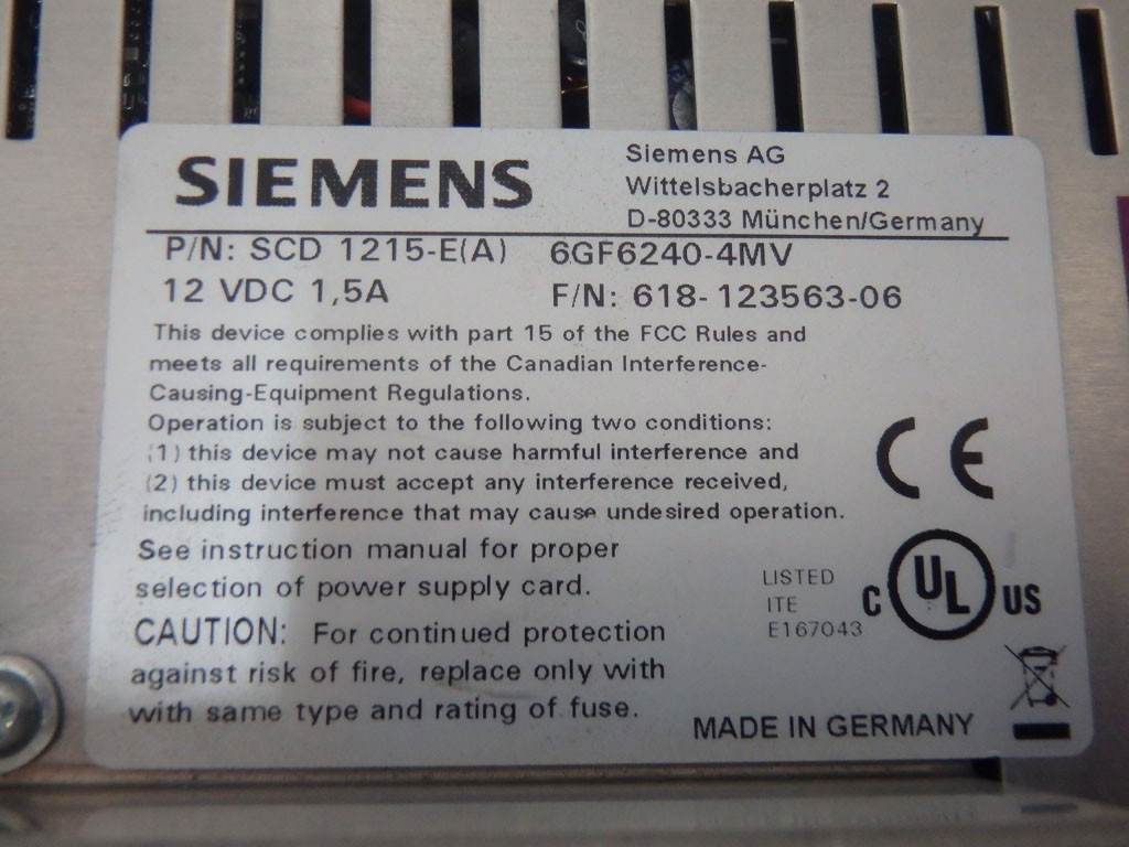 SIEMENS 6GF6240-4MV