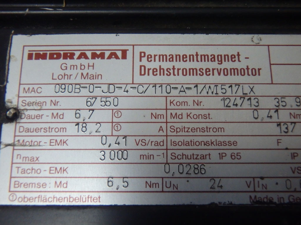 INDRAMAT MAC090B-0-JD-4-C/110-A-1/WI517LX