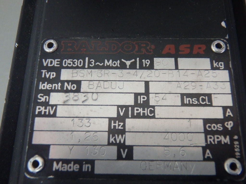 BALDOR BSM3R-3-4/20-B14-A25