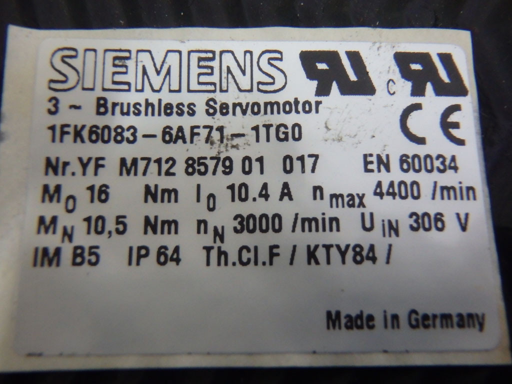 SIEMENS 1FK6083-6AF71-1TG0