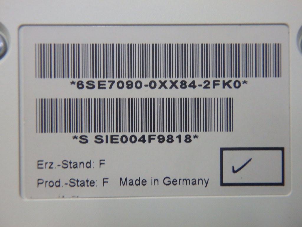 SIEMENS 6SE7090-0XX84-2FK0