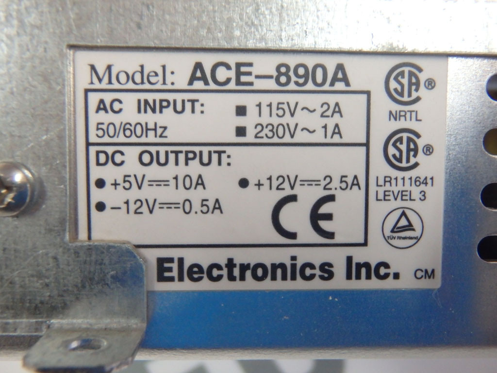 ELECTRONICS INC ACE-890A