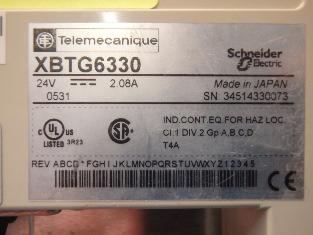 TÉLÉMÉCANIQUE  XBT-G6330