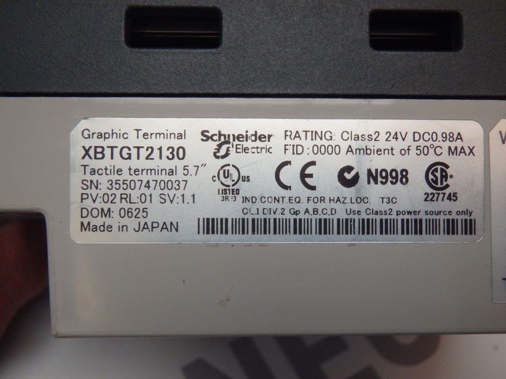 TÉLÉMÉCANIQUE  XBT-GT2130