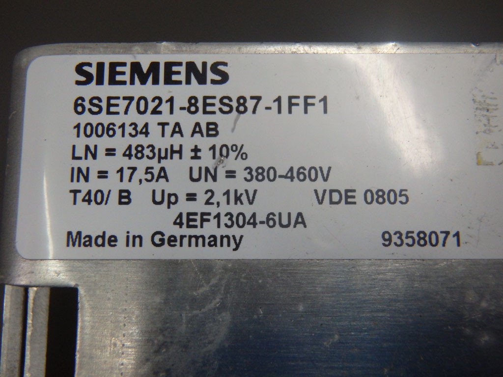 SIEMENS 6SE7021-8ES87-1FF1