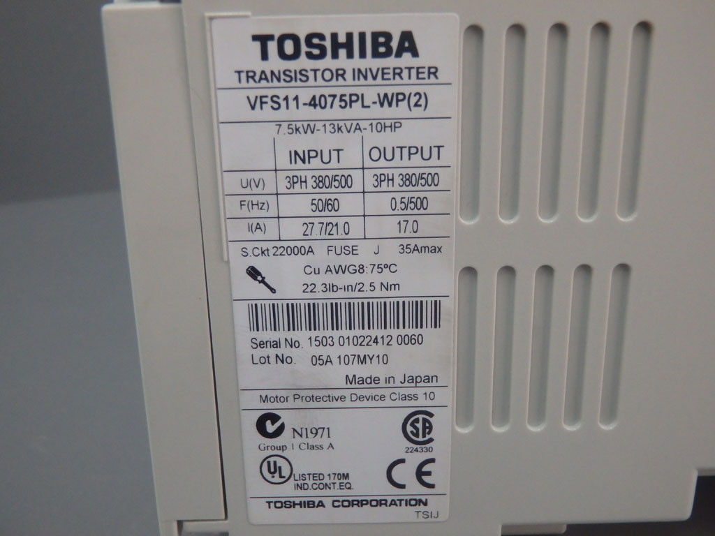 TOSHIBA VFS11-4075PL-WP