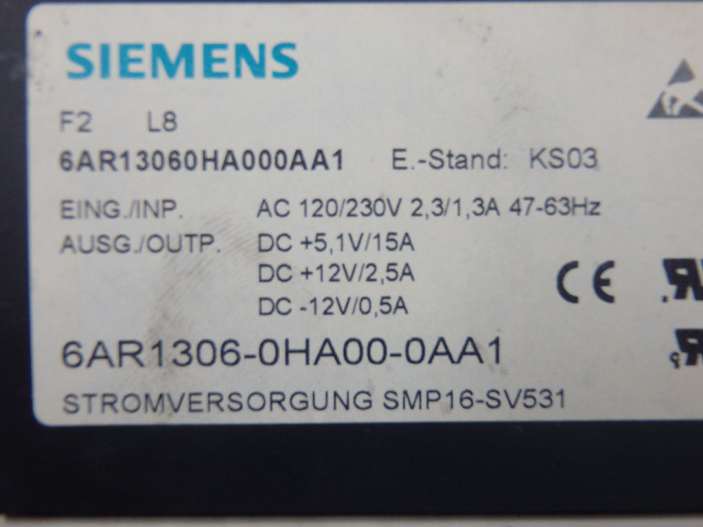SIEMENS 6AR1306-0HA00-0AA1