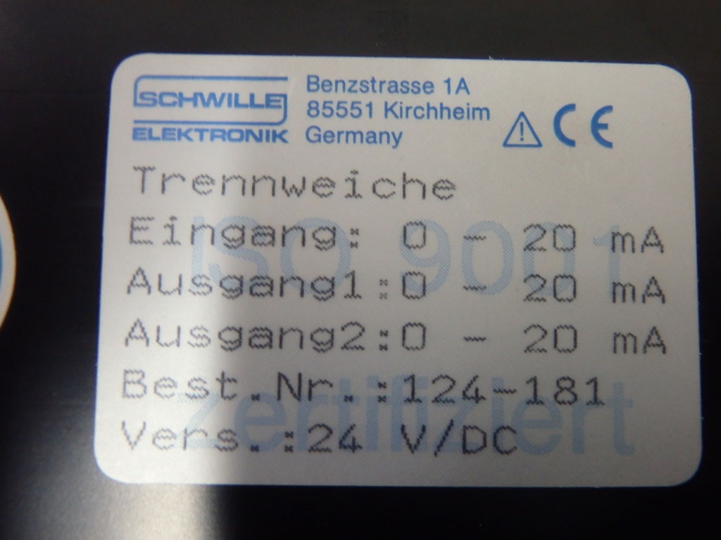 SCHWILLE ELEKTRONIK 124-181