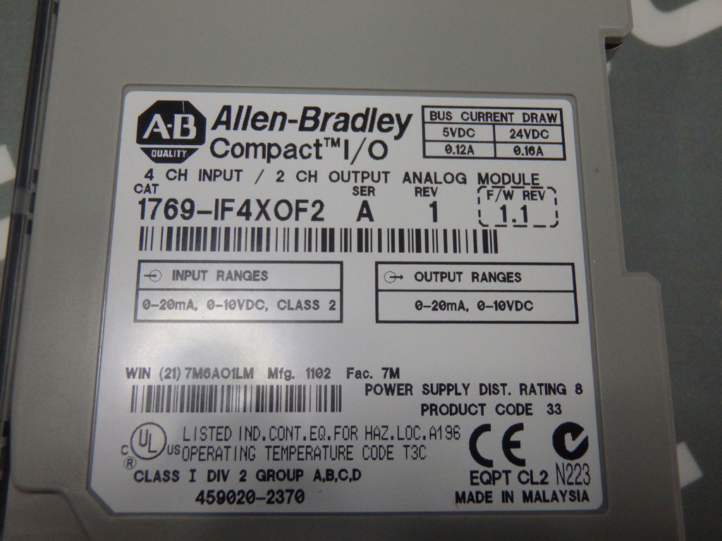 ALLEN-BRADLEY 1769-IF4X0F2