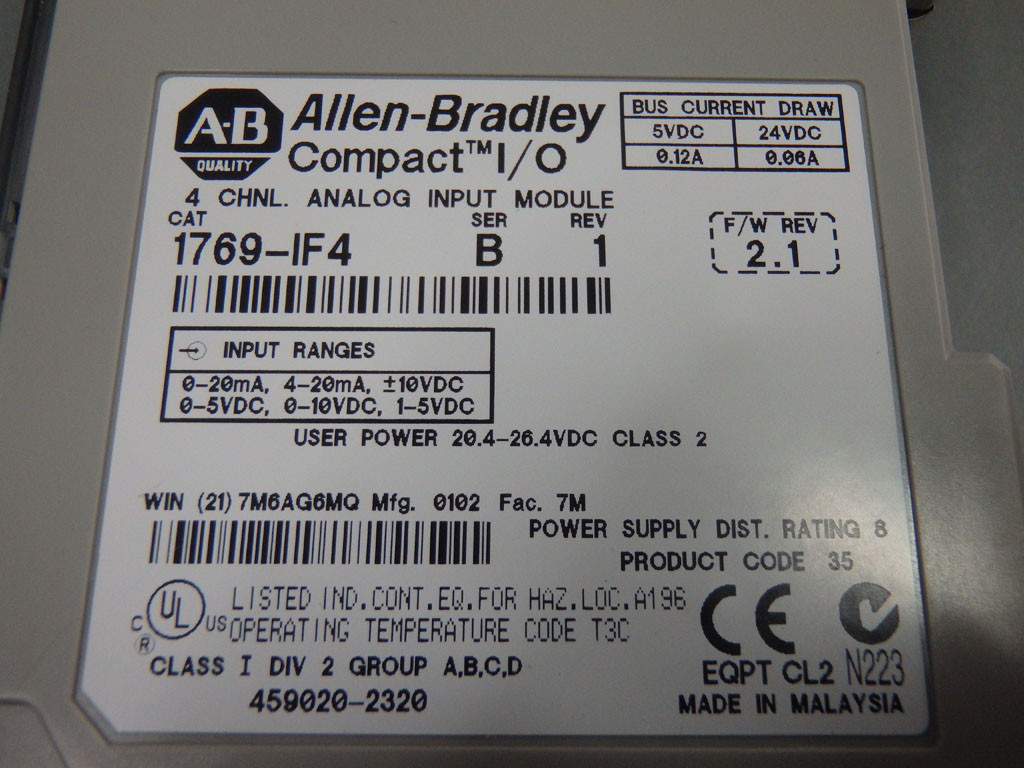 ALLEN-BRADLEY 1769-IF4