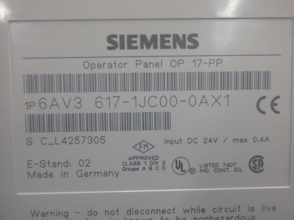 SIEMENS 6AV3617-1JC00-0AX1