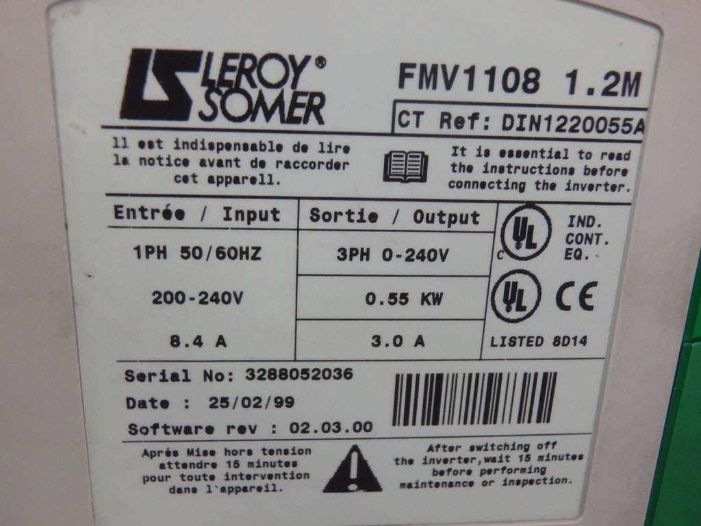 LEROY SOMER  FMV1108-1.2