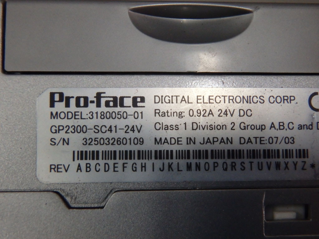 PROFACE GP2300-SC41-24V