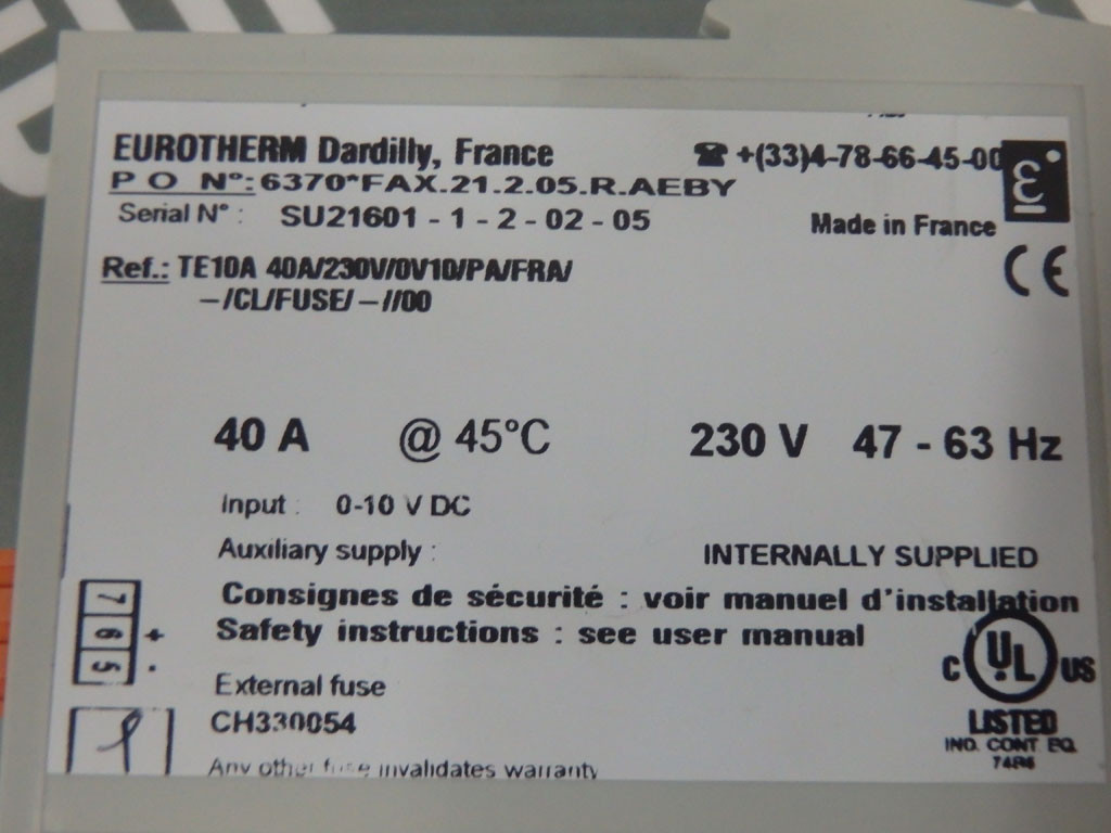 EUROTHERM TE10A