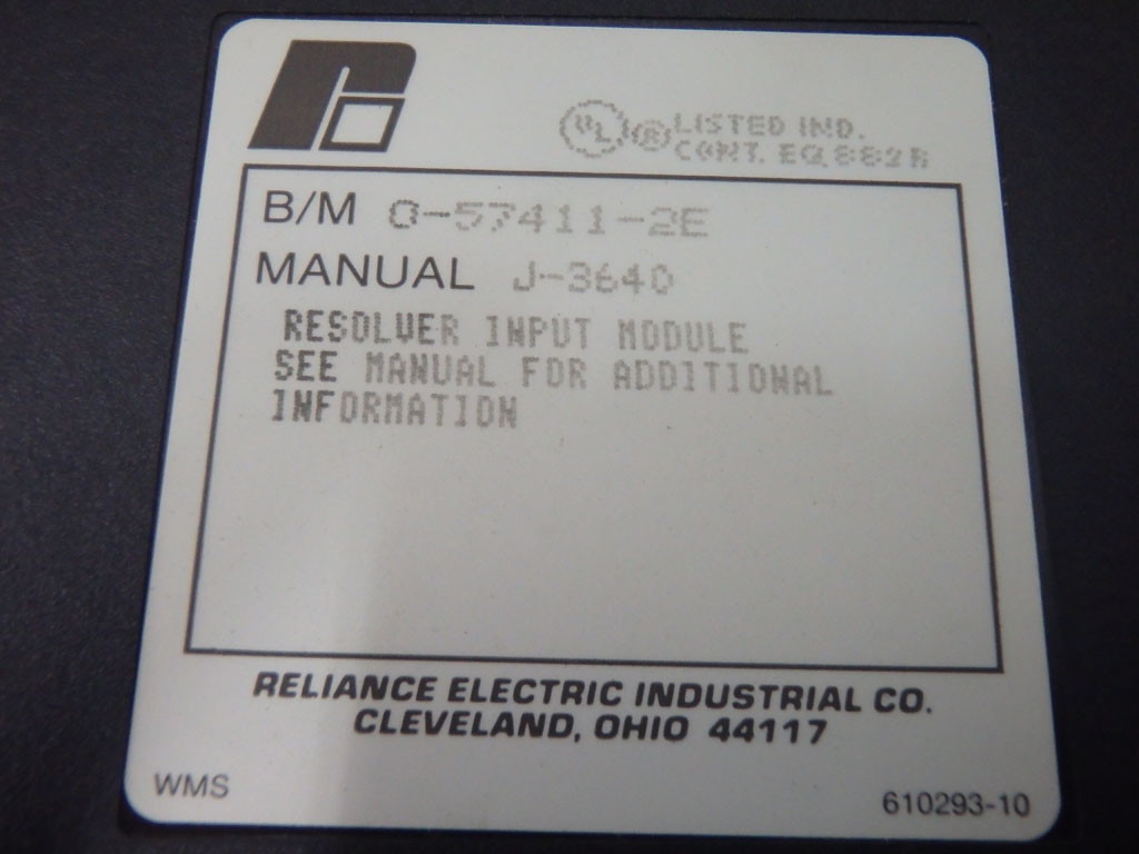 RELIANCE ELECTRIC 57C411