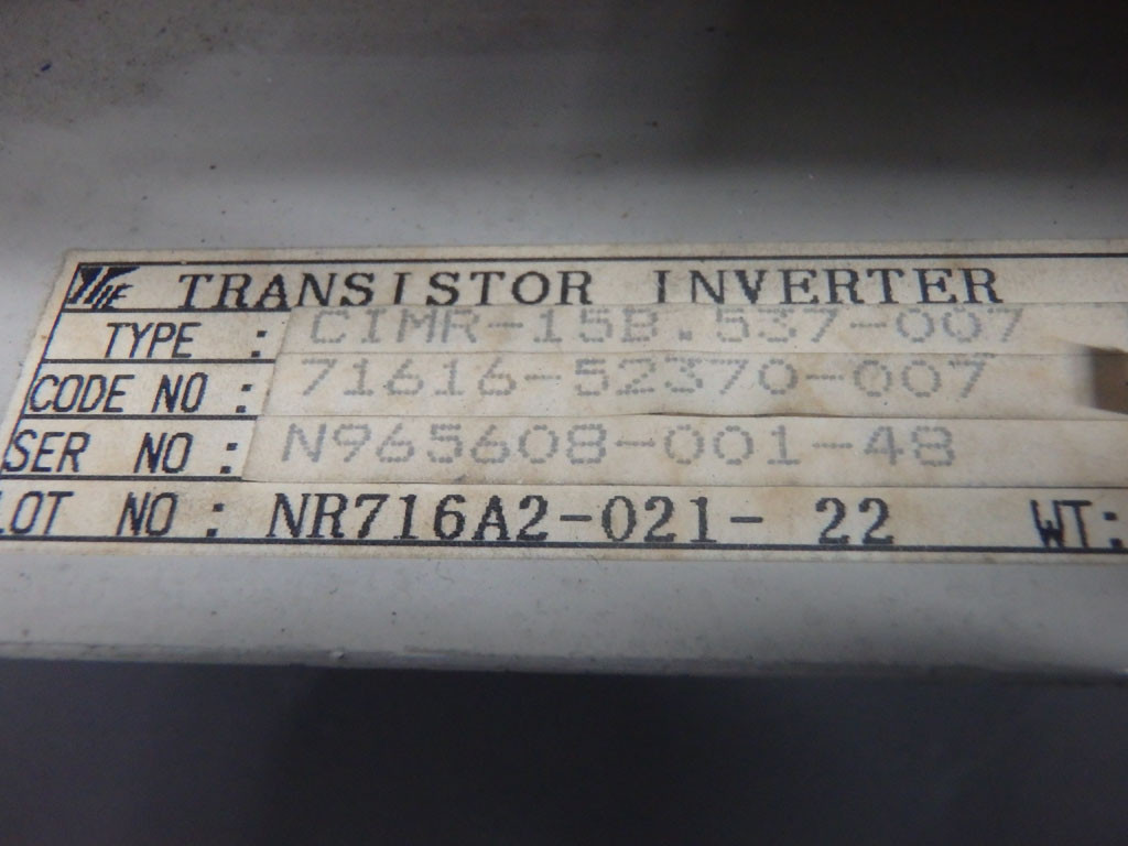 YASKAWA CIMR-15B.537-007
