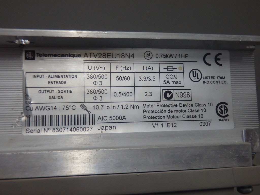 TÉLÉMÉCANIQUE  ATV28EU18N4