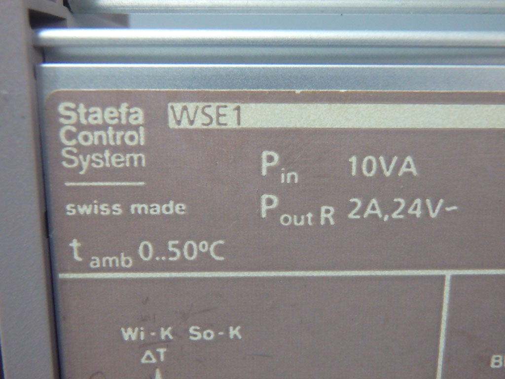STAEFA CONTROL SYSTEM  WSE1