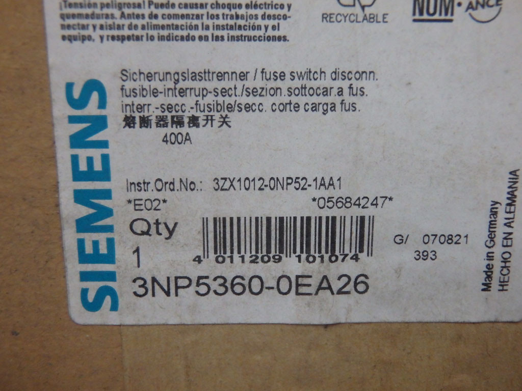 SIEMENS 3NP5360-0EA26