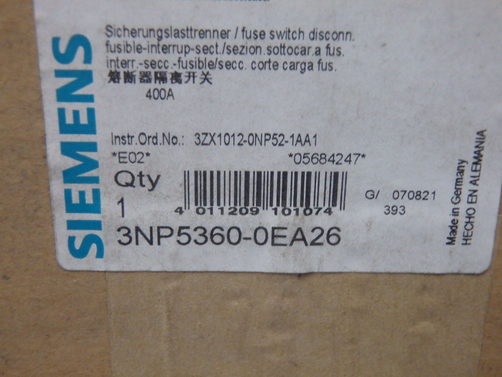SIEMENS 3NP5360-0EA26