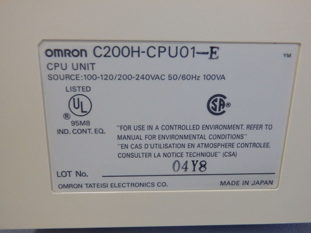 OMRON C200H-CPU01-E
