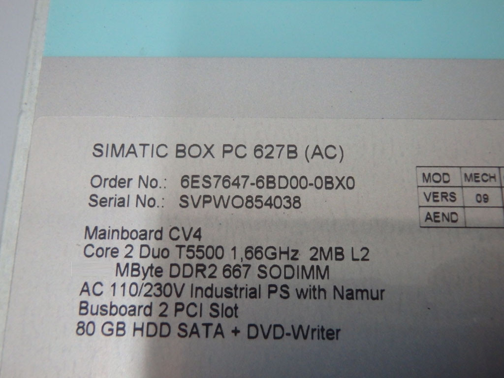 SIEMENS 6ES7647-6BD00-0BX0