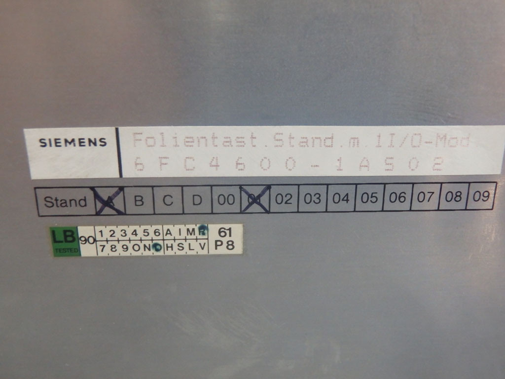 SIEMENS 6FC4600-1AS02