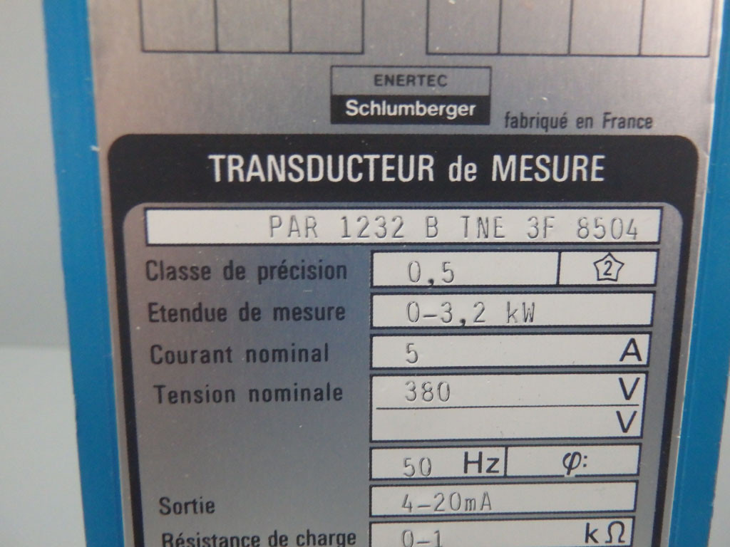 SCHLUMBERGER PAR1232BTNE3F8504