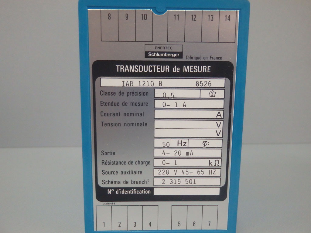 SCHLUMBERGER IAR1210B