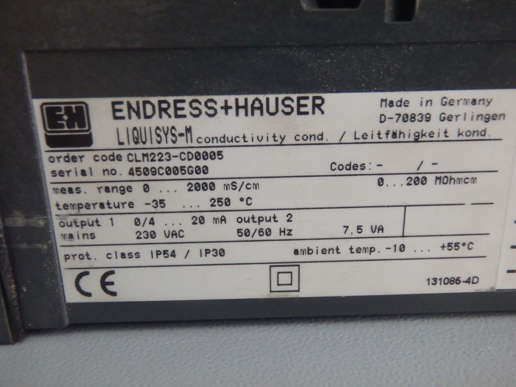 ENDRESS+HAUSER CLM223-CD0005