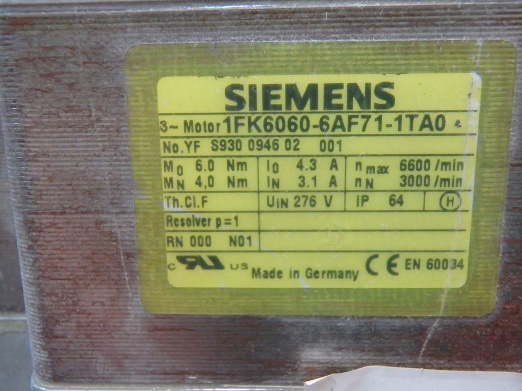 SIEMENS 1FK6060-6AF71-1TA0