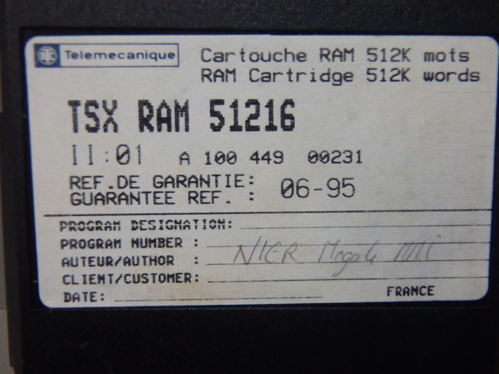 TÉLÉMÉCANIQUE  TSXRAM51216