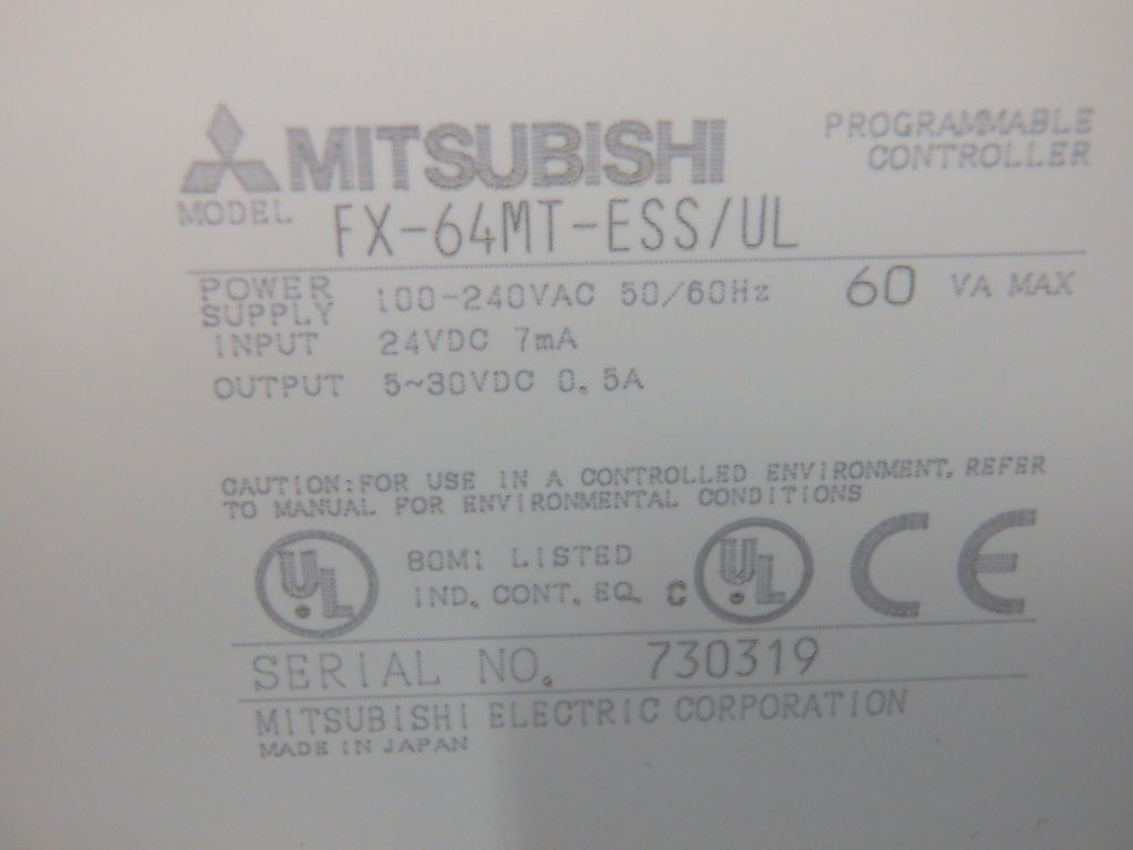 MITSUBISHI FX-64MT-ESS/UL