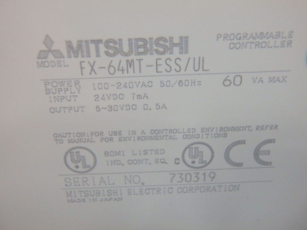 MITSUBISHI FX-64MT-ESS/UL