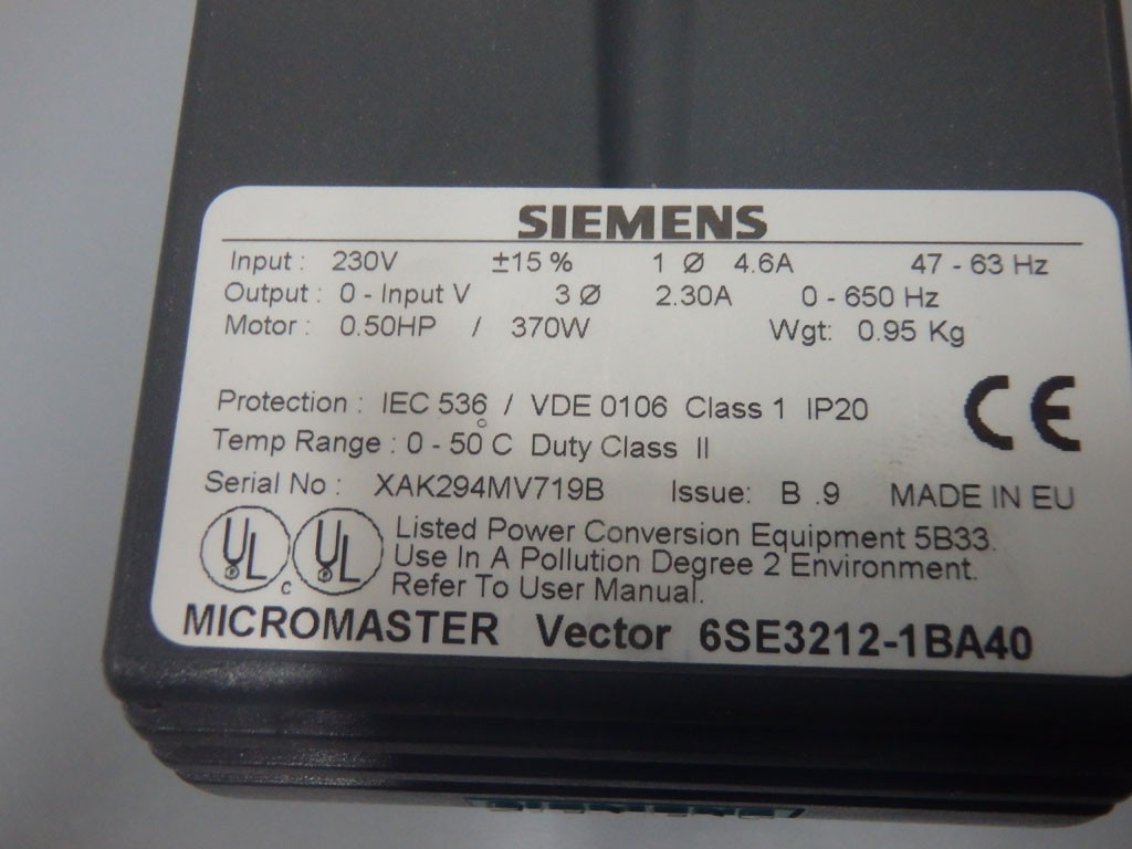 SIEMENS 6SE3212-1BA40