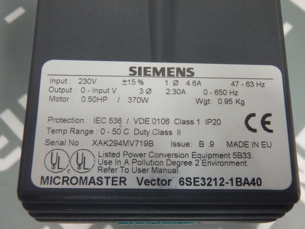 SIEMENS 6SE3212-1BA40